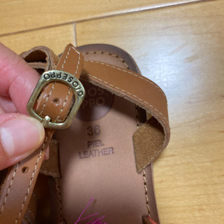 未使用🇪🇸スペイン🇪🇸で買った本革民族風エスニックサンダルの画像
