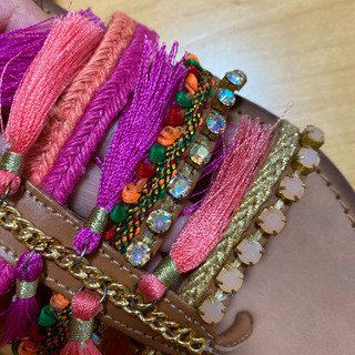 未使用🇪🇸スペイン🇪🇸で買った本革民族風エスニックサンダルの画像