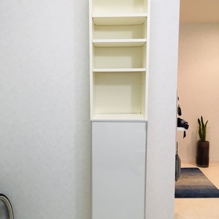 IKEA イケヤ　BILLY ビリー 本棚, ホワイト　扉付き　...