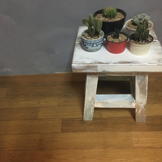 ハンドメイド　ミニスツール　