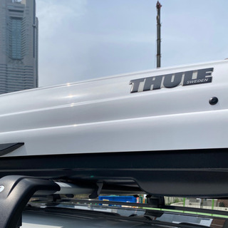 ホワイト限定モデル☆THULE スーリー Dynamic800M ルーフボックスの画像