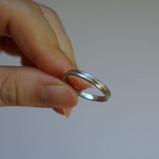 プラチナ　リング　pt1000 指輪　16号の画像