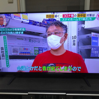 49型液晶テレビ、外付けHDD 2TBセット