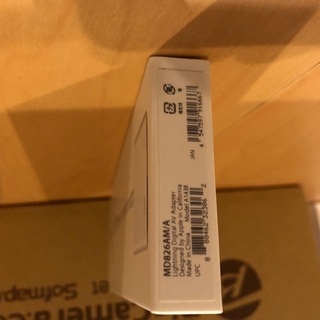 新品 純正品 Apple Lightning Digital AVアダプタ MD826AM/A ケーブル　アクセサリー　iPhone iPad アップル 本物の画像