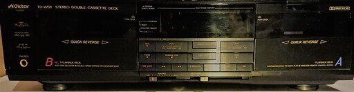 ダブルカセットデッキ　VICTOR TD-W511　リモコン有