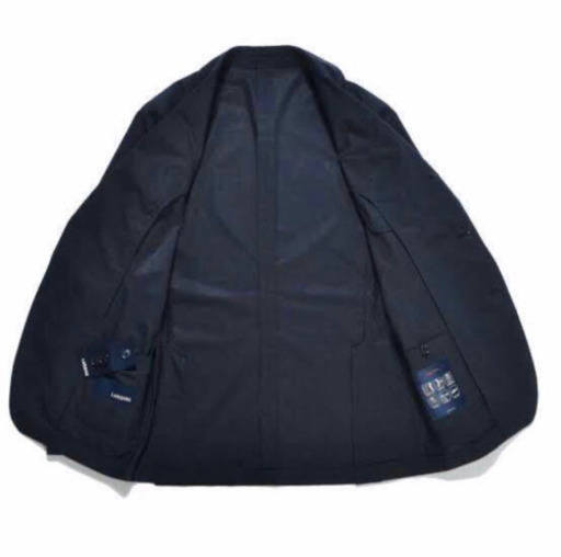 新品正規品 【LARDINI / ラルディーニ 最新パッカブルセットアップスーツ】48 ネイビー 純正ハンガーブートニエール付