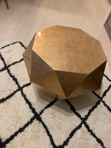 フランフラン  ゴールドテーブル　ソファテーブル