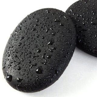 ホットストーン マッサージ石 マッサージストーン 玄武岩 ボディマッサージNatural Lava Basalt Hot Stone for Spaの画像