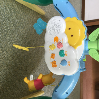 くまのプーさん えらべる回転 6wayジムにへんしんメリー(プレイマットおまけ付の画像