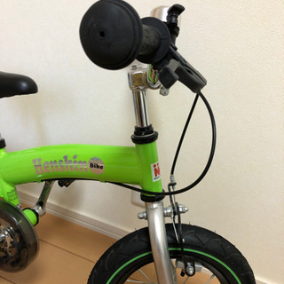 ビタミンファクトリー へんしんバイク ストライダー 自転車 黄緑