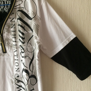 メンズ 七部袖 Tシャツ LLの画像