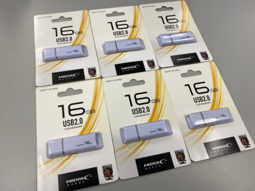 【新品未開封】HIDIS 16GB USB2.0 USB MEMORY 6個セット