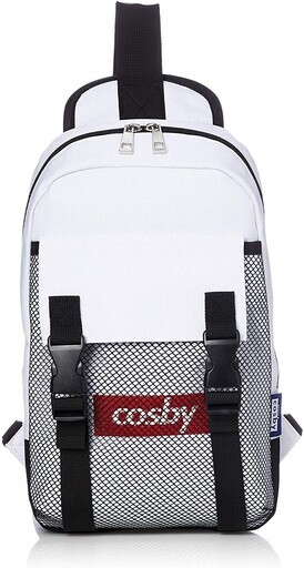 cosby コスビー ワンショルダー ボディバッグ メッシュポケット 斜め掛け ホワイト