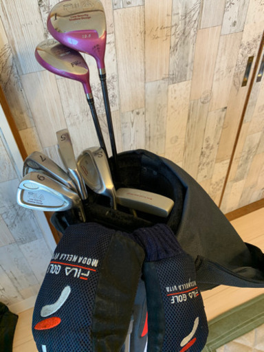 FILA GOLF レディース　ハーフセット　キャディバック付き