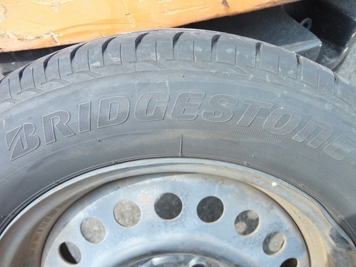 コンパクトカー向け スチールタイヤ ブリジストン 185/65R15 4本 2017年製