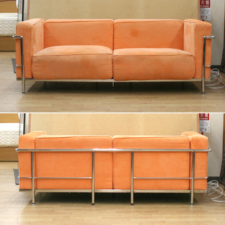 リプロダクト ル・コルビュジエ LC3ソファ 2人掛け ステンレス