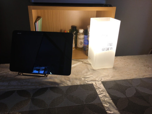 オシャレなガラス製ランプ
