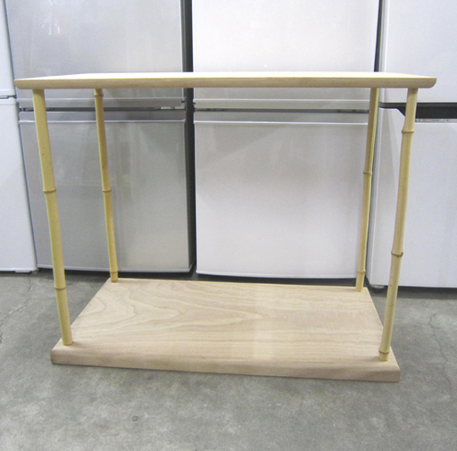 茶道具 一斉作 竹台子 幅75×奥行39×高さ61㎝ 組立式 棚 利休好 杉 箱付き ☆ PayPay(ペイペイ)決済可能 ☆ 札幌市 白石区 東札幌 ☆