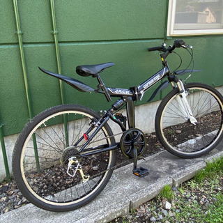 🌈点検整備OK🌈便利な折りたたみ★CAPTAINSTAG★マウンテンバイク　自転車🚚無料配送🚚の画像