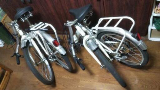  ６段変速折り畳み自転車２台セット