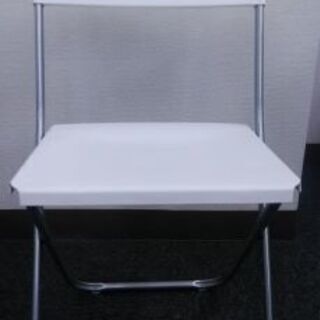 ★7月2日午前中迄引取可★折りたたみチェアホワイトIKEA  残...