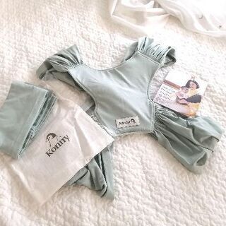 【品川駅】コニー抱っこ紐ミントSサイズKonny【美品抱っこひも】