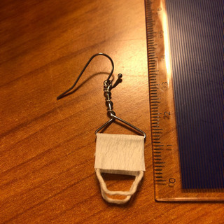 ハンドメイド　ハンガーとマスクピアス  ワンセットの画像