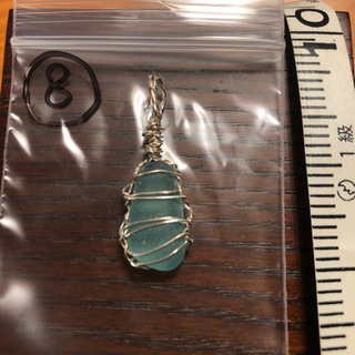 ハンドメイド  シーグラス ネックレストップ  の画像