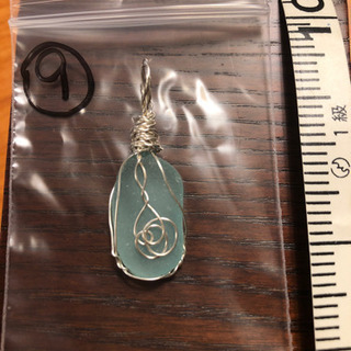 ハンドメイド  シーグラス ネックレストップ  の画像