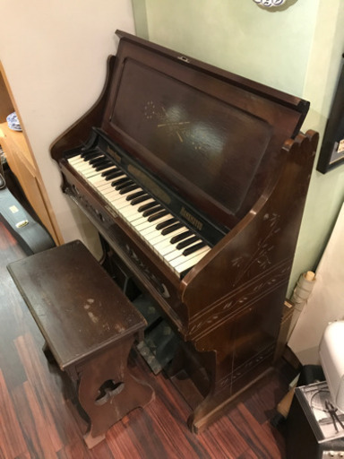 昭和レトロ　ヤマハ　オルガン　ジャンク品　椅子付き