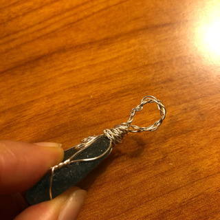 ハンドメイド  シーグラス  ネックレストップ の画像