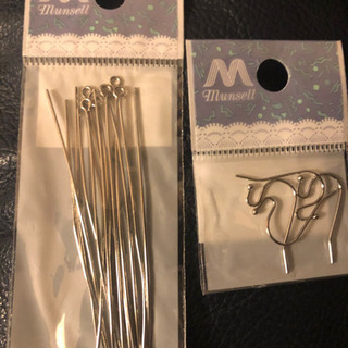 ハンドメイド　　シーグラス ピアス　　300円の画像