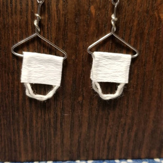 ハンドメイド　ハンガーとマスクピアス  ワンセット