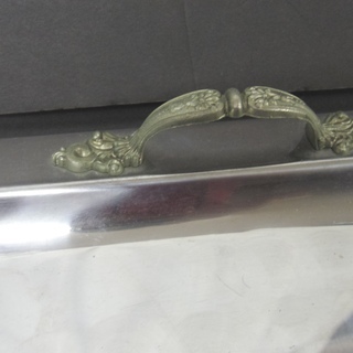 お店で使っていたステンレスお盆　＜約 45 X 29 センチ＞の画像