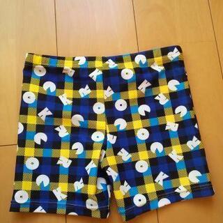 中古帽子付き水着130青 イオン トップバリュー 男の子用の画像