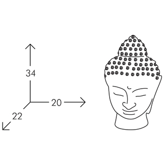 SLIDE Design：Buddha ランプ - 白いの画像