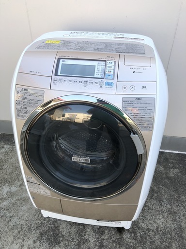 【管理KRS208】HITACHI 2012年 BD-V9400L 10.0kg / 6.0kg ドラム式洗濯乾燥機