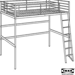 IKEA  TROMSO ロフトベッド＋マットレス MALFORS の画像