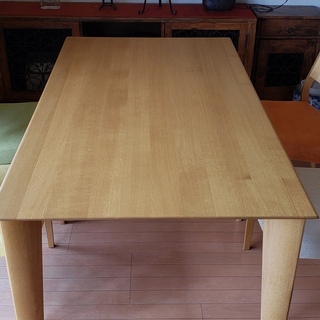 飛騨家具 無垢ナラ材 ダイニングテーブル5点セット【6/19まで出品】