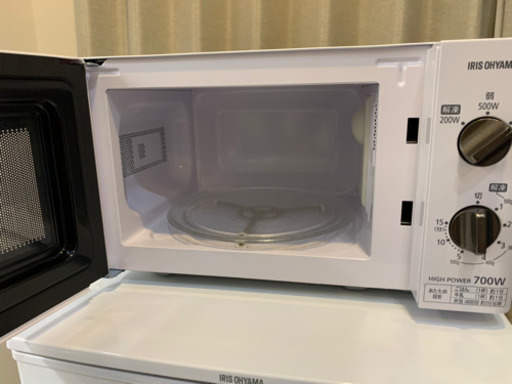 アイリスオーヤマ 電子レンジ 17L ターンテーブル ホワイト 50Hz/東日本