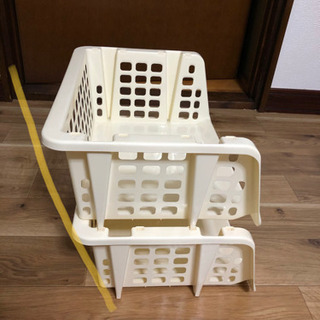 【美品】重ねることのできるカゴ？の画像