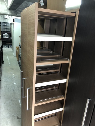 【リサイクルショップどりーむ天保山店】2283　収納ラック　収納棚　引き出し式　木目調