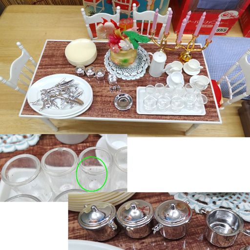昭和レトロ◎使用感少★リカちゃん・ジェニー 家具セット 箱付/白い白い家具 ダイニングテーブル/アーバンファニチャー ソファ ベッド 