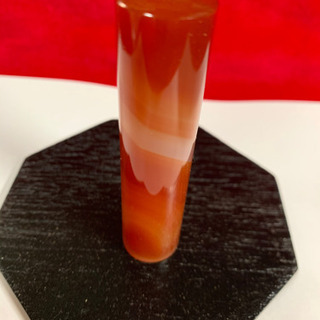 赤メノウ天然石18×76ミリ開運縁起物人気の赤瑪瑙最高品質 卸価格1本3.9万品の画像