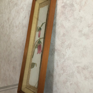ホタル袋の押し絵と額