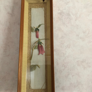 ホタル袋の押し絵と額の画像