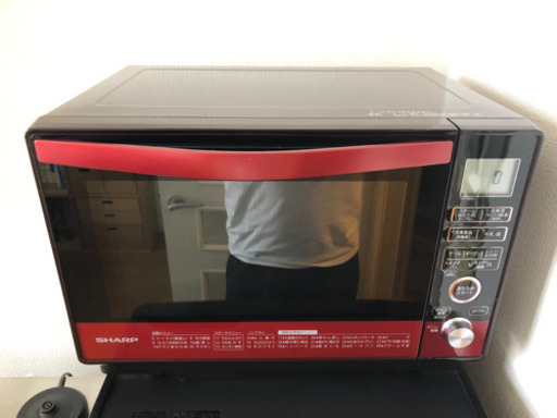 【最終値下げ】【美品】SHARP 加熱水蒸気スチームオーブンレンジ　RE-V85AJ-R 2018年製