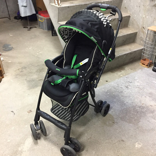 ★値下げしました★　Aprica  A型B型兼用ベビーカー 黒×...