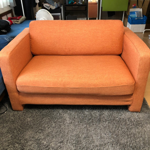 【受付終了】Francfranc オレンジソファ　お譲りします