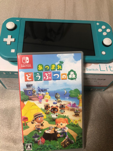 Nintendo switch lite ターコイズ　あつ森付き